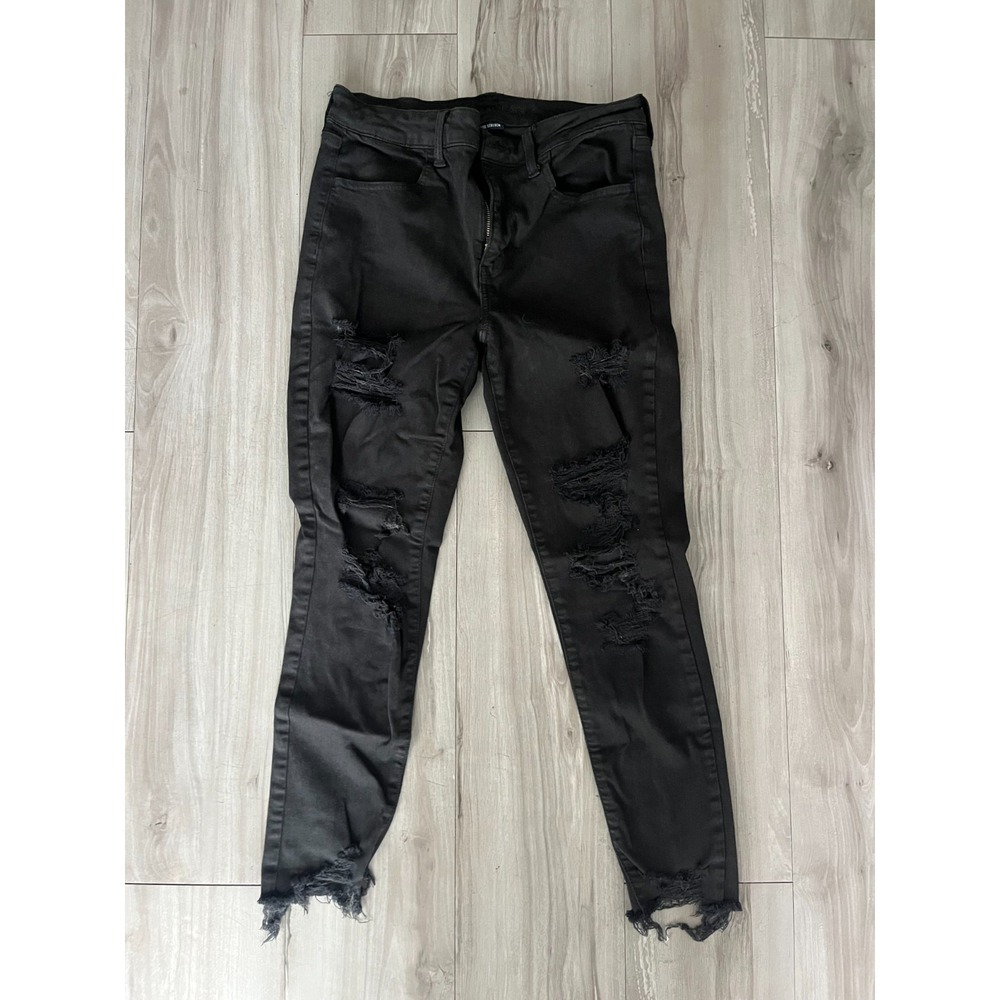 American Eagle Outfitters Curvy High Rise Jegging Jeans Womens 10 Black Stretch
